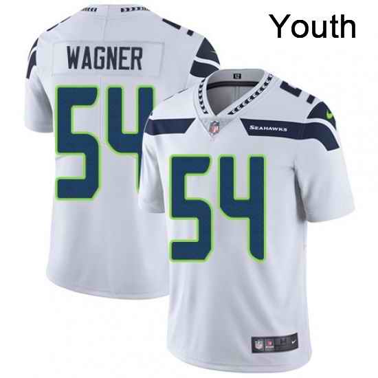 Youth Nike Seattle Seahawks 54 Bobby Wagner Elite White NFL Jersey